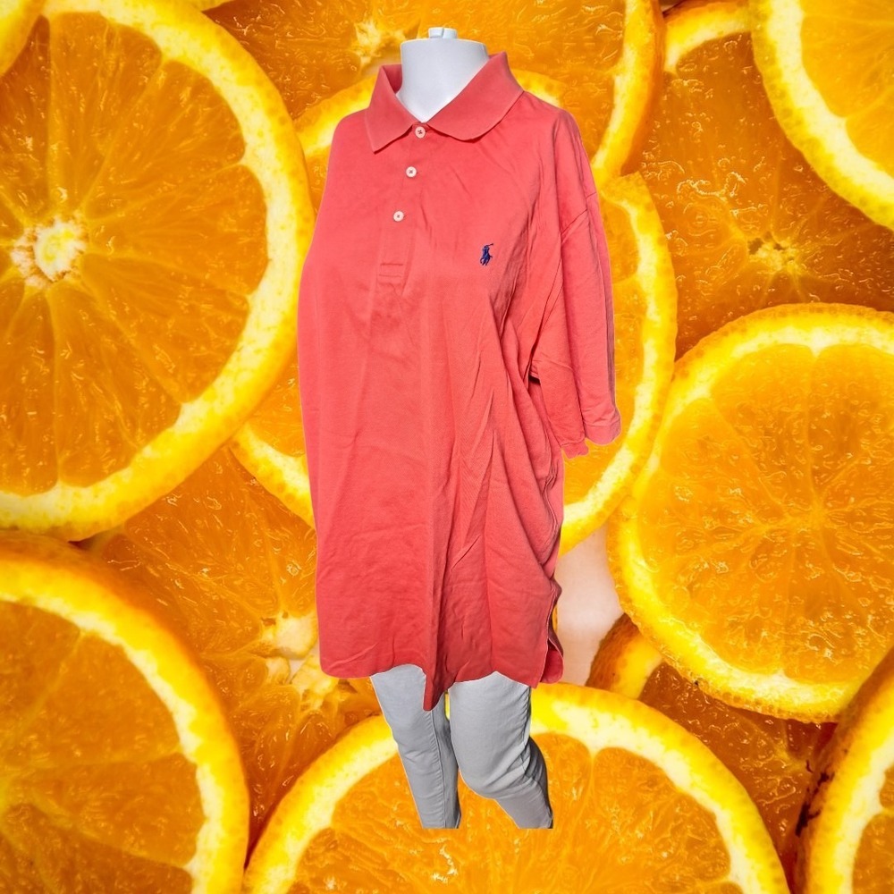 Polo‎ Golf Ralph Lauren Coral Polo Shirt Short Sleeve Mens Casual Golfing